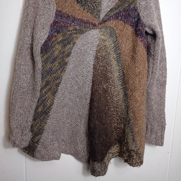 Fenn Wright Manson Womens XS Wool Cardigan Sweater Boho Artisan Folk Abstract - Picture 4 of 5
